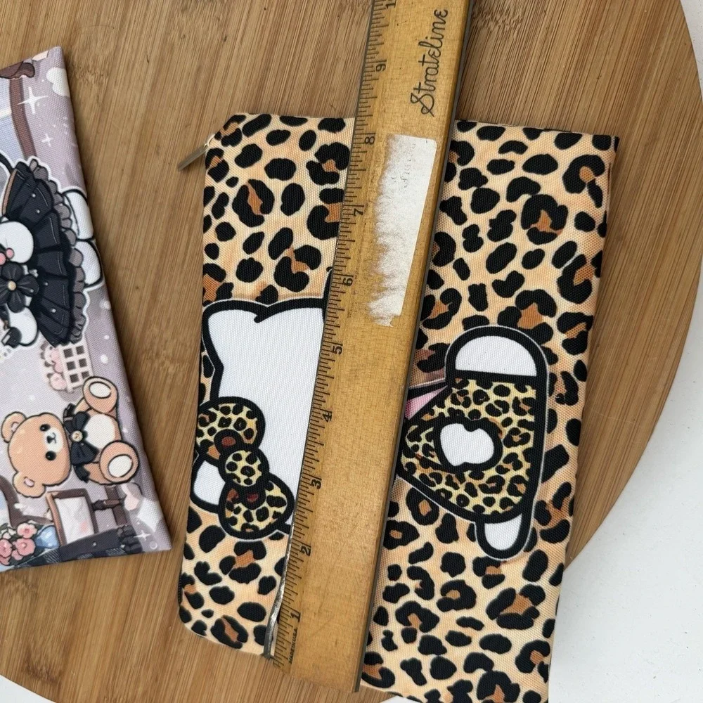 Hello Kitty Animal Print Tote‎ Bag & Kuromi Pouch /hello Kitty Leopard Cheetah